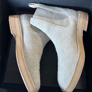 Men's Textured Chelsea Boots - Light Gray